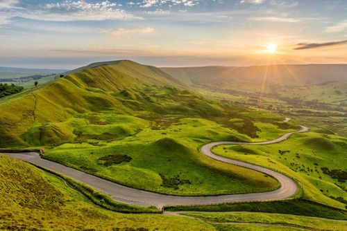 Road in the Peak District